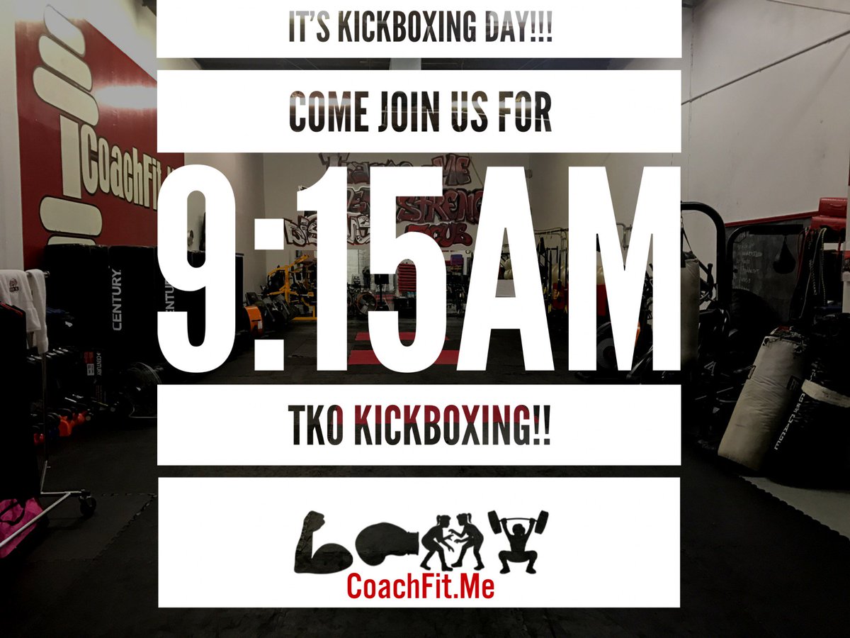 Coachfitme2's tweet photo. Happy Wednesday!!! Join us at 9:15am for TKO-Kickboxing... https://t.co/fqehTnDt0y