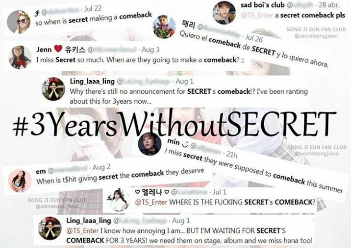 M1_Secret_Key's tweet photo. Let's trend this #SECRETIME #SECRET #hyosung #hana #jieun https://t.co/Cd6PRickYU