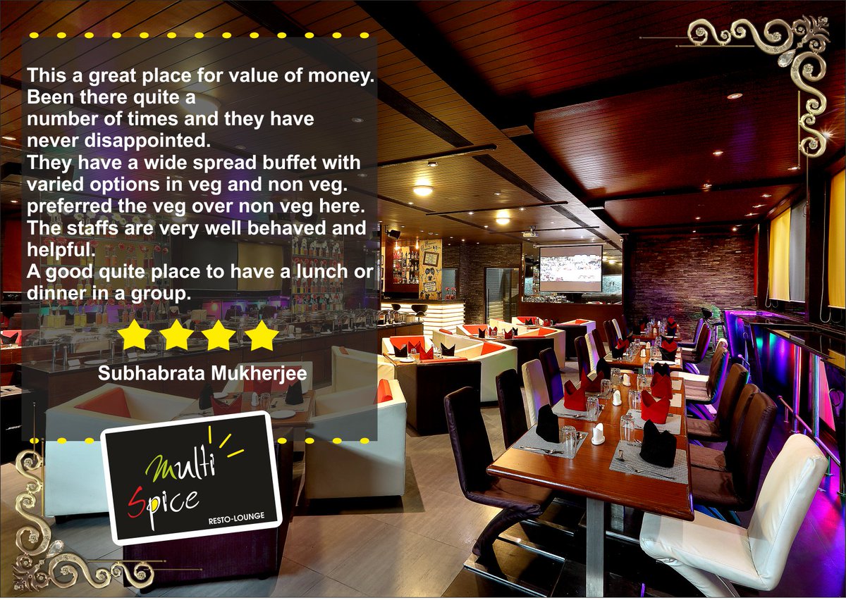 MultispiceResto's tweet photo. Thankful to Subhabrata for sharing his experience on #Zomato. #MultiSpice #Hinjawadi #Review
To read more visit: https://t.co/hGHD1xASDV https://t.co/1V0NEHeY4T