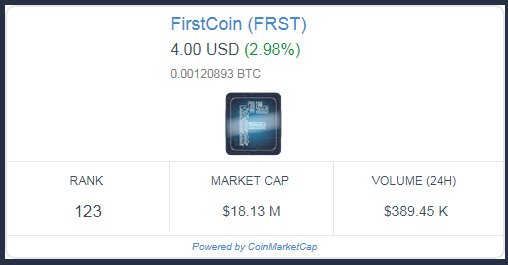 Firstcoin_Pro's tweet image. From $0.50 to $4 in half a year!!! Still going higher
#FRST #Firstcoin