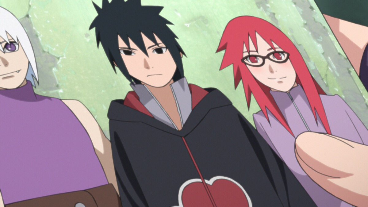 アニメ Boruto ボルト 公式 No Twitter 本日もご視聴ありがとうございました サスケの昔の写真を見つけてしまったサラダ 来週からはサスケを求めて旅に出るサラダ そこに待ち受けるものとは 次回もお楽しみに ぴえろh Boruto