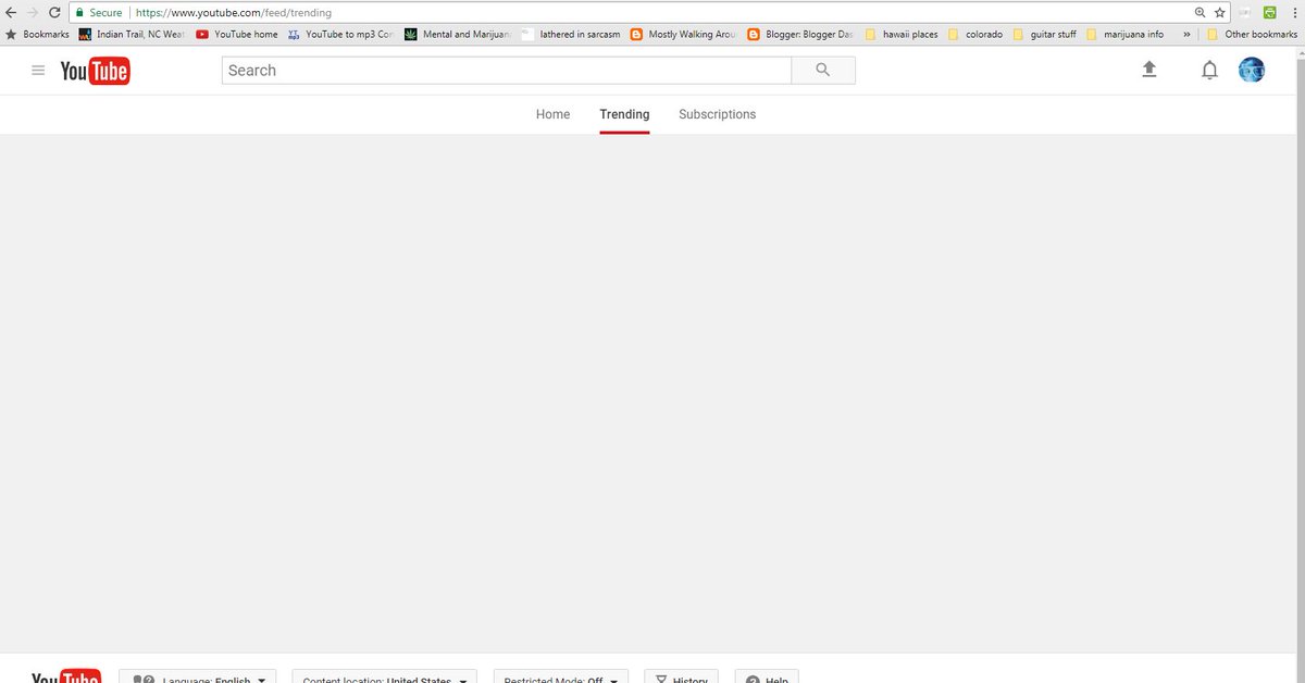 bsjeffrey's tweet image. apparently, there are no videos to watch on @YouTube this morning. #NoSubscriptions #NothingIsTrending #NothingToRecommend