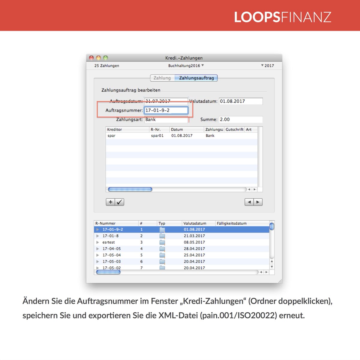 LoopsBusiness's tweet photo. Korrektur von pain.001-Dateien
#pain001 #BIC #korrektur #NEU #Loops #LoopsFinanz #LoopsLohn #ISO20022 #harmZVCH #Buchhaltung #FiBu https://t.co/dMbdcLMXah