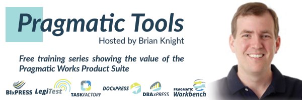 PragmaticWorks's tweet photo. Join @brianknight in 1 hour to learn how to automate your metadata collection using our #DOCxPress tool.
https://t.co/3rlC6bT3IJ https://t.co/EWIV6SU195