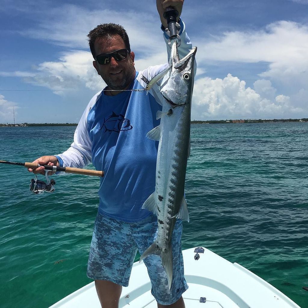 flyingfishrman's tweet photo. Our friend from tech tackle in #argentina getting tight on some toothy critters #barracuda #flyingfisherman #polar… https://t.co/XOLVuDqWyx https://t.co/siHL2tGqbY