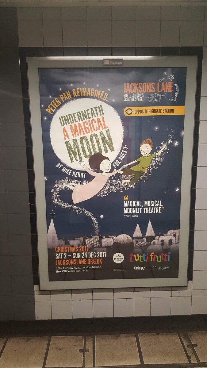 jessmknight's tweet photo. Wow! Bit of excitement today as my sibling spotted a poster illo i did for @tuttifruttitour at 7sisters station!! https://t.co/DWqOVGO1zx