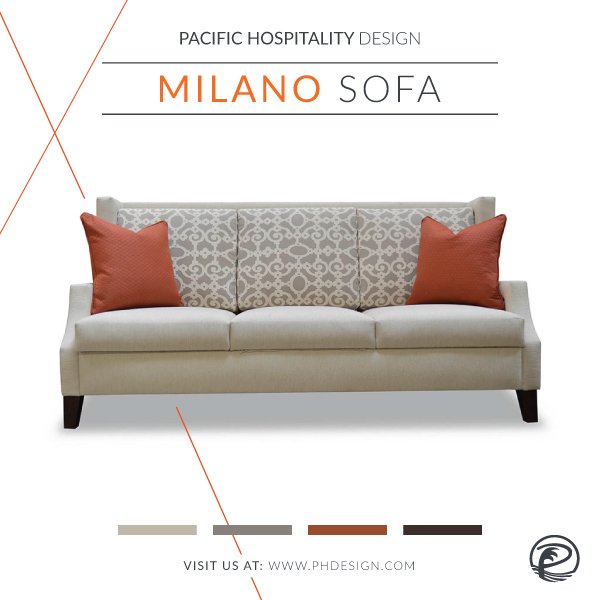 PHDesignInc's tweet image. Our Milano sofa would look lovely in any room! Make sure to check out our catalog for more information!