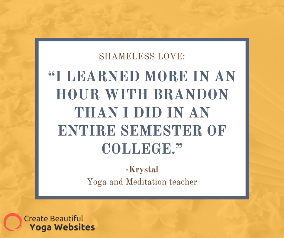 Bold statement! Our #1 program, Create Beautiful Yoga Websites is OPEN now, closes Friday. Is it right for you? bit.ly/CBYW2017