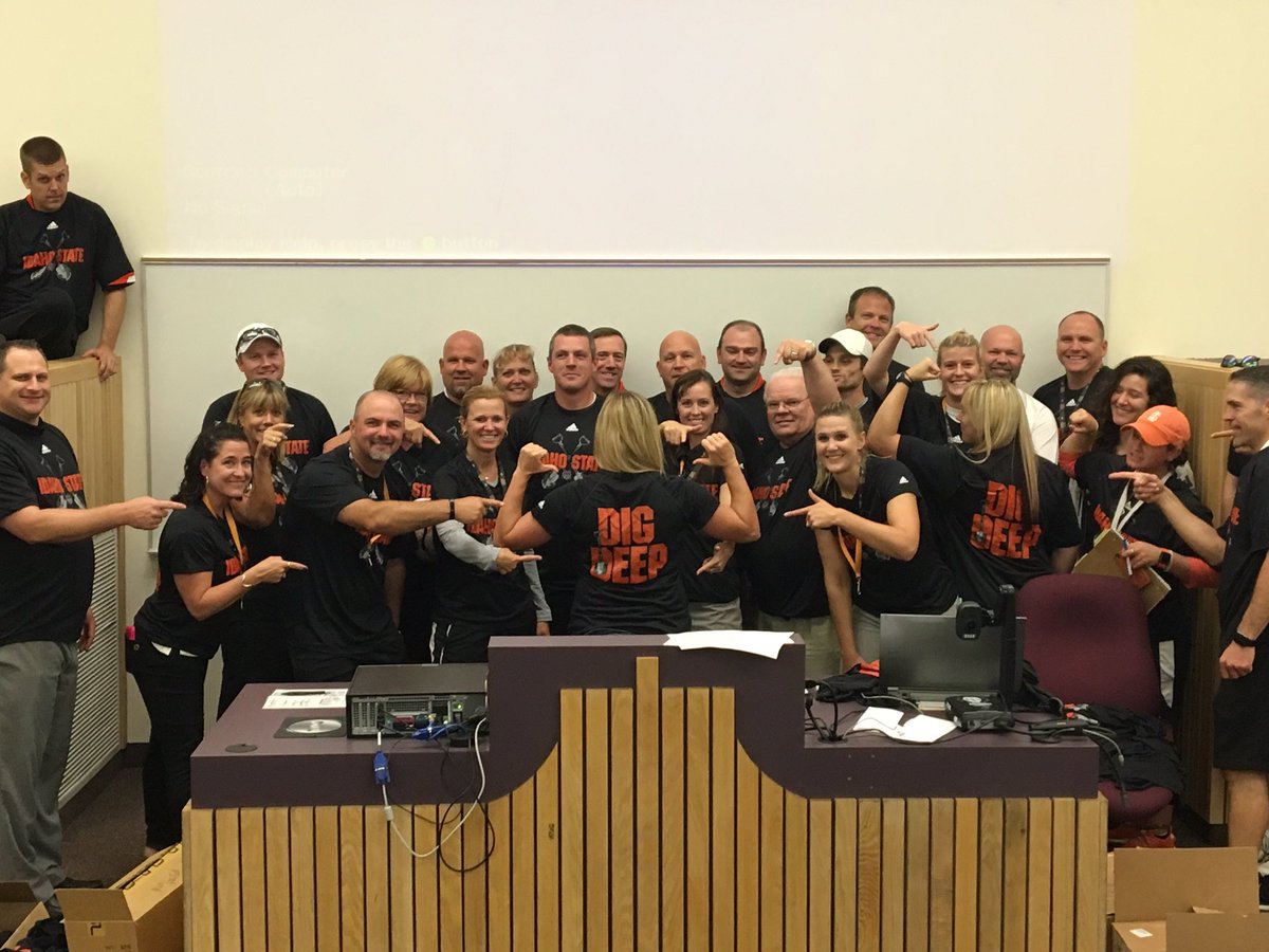 The staff is all back and we're ready to #digdeep.  It's going to be a fun year.