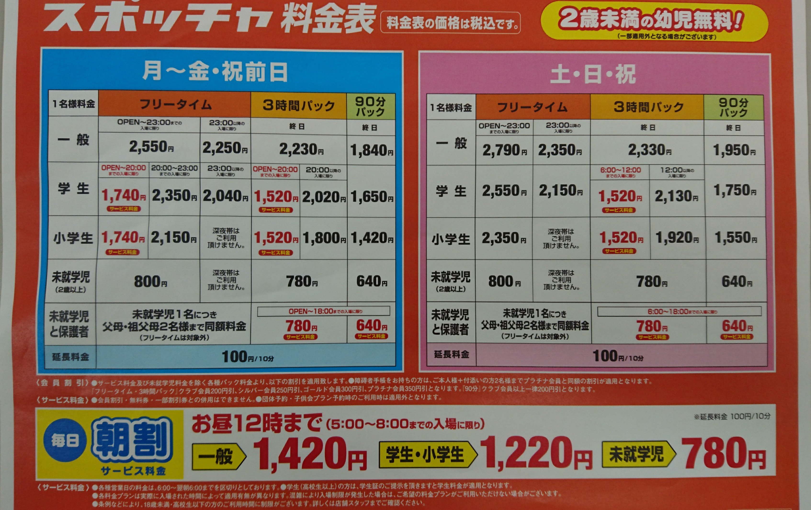 ラウンドワンスタジアム千日前店 スポッチャご料金案内 スポッチャを６人以上でご利用頂くと ３時間パックのご料金でフリータイムがご利用頂けます 是非 仲間を誘ってラウンドワン千日前店にお越しください 千ラ 千日前 スポッチャ