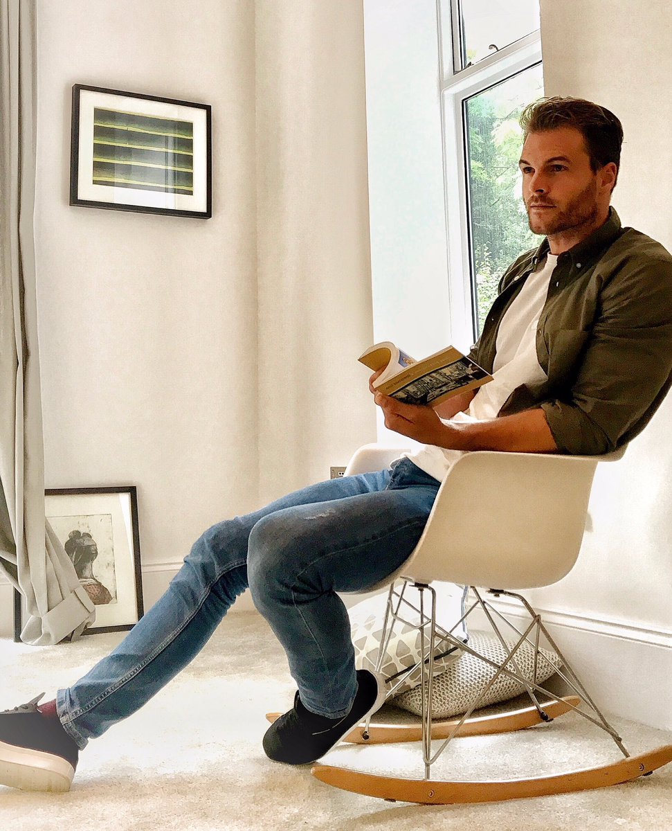 Just waiting to go on set giving my book reading skills a little polish up. It's raining out side but who cares right? #model #me #actor