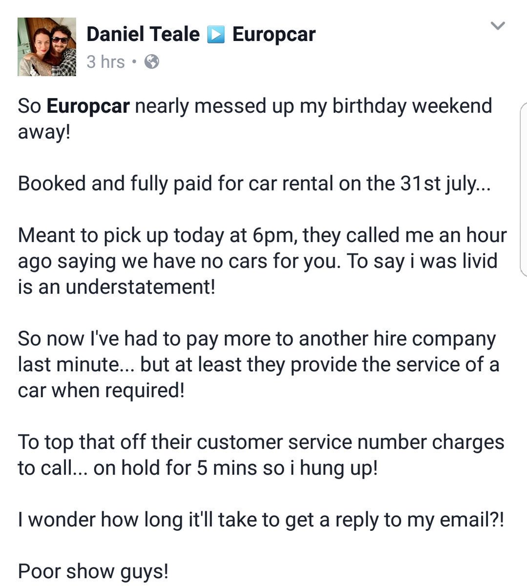 T3aleGP's tweet photo. @Europcar #reliable #joke https://t.co/r7eQHY8gqH