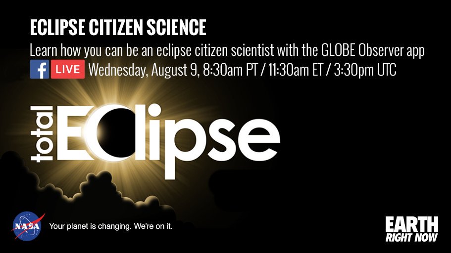 NASA (@nasa) on Twitter photo #DYK you can help us collect science during #Eclipse2017 on Aug. 21? Discover how on @Facebook Live NOW: facebook.com/nasaearth/ #DYK you can help us collect science during #Eclipse2017 on Aug. 21? Discover how on @Facebook Live NOW: facebook.com/nasaearth/