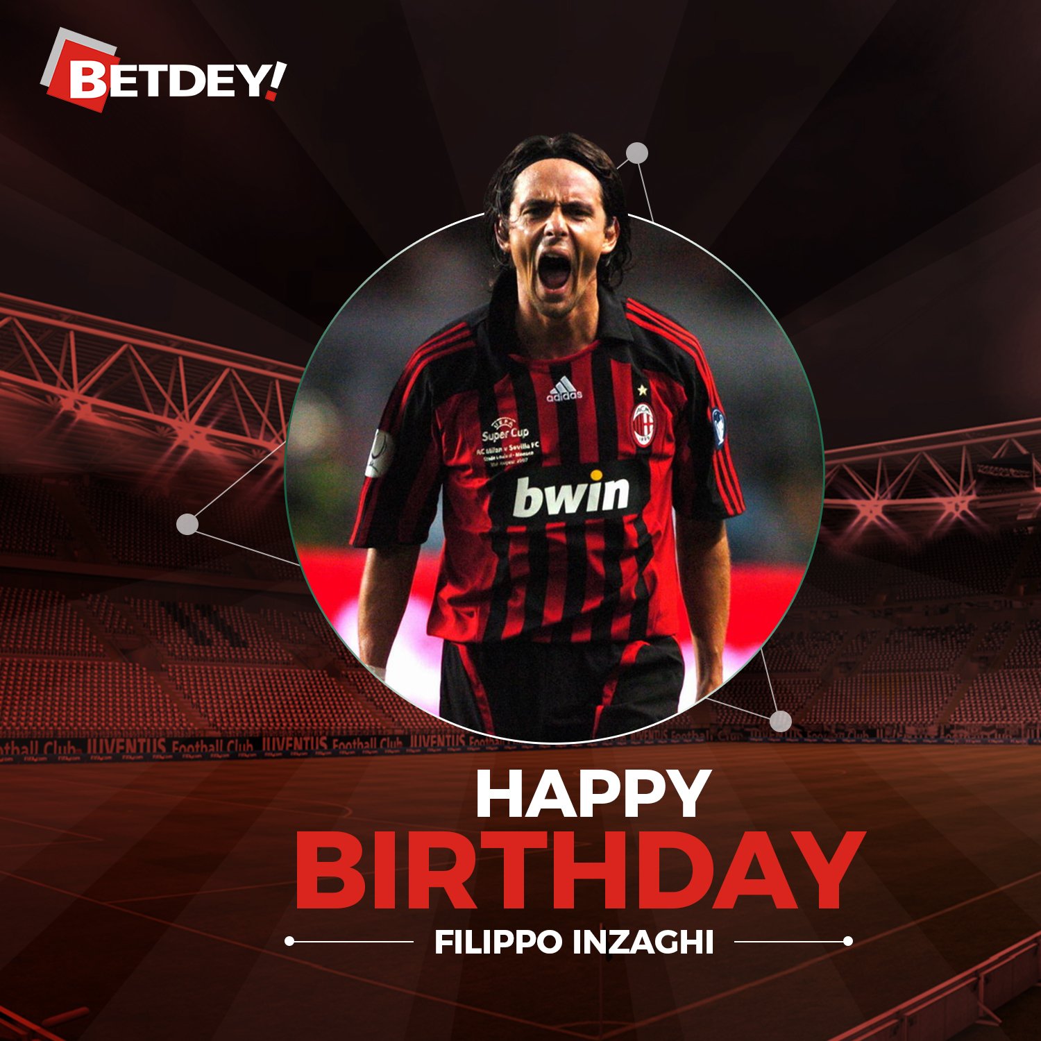 Happy Birthday to former AC Milan striker Filippo Inzaghi! 