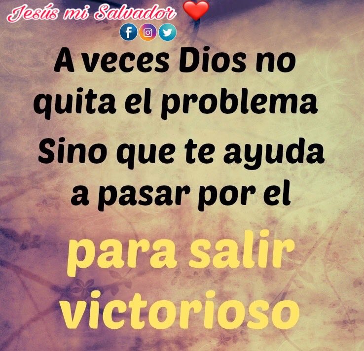 Jesusmiamor's tweet photo. Juan 16:33 
Estas cosas os he hablado para que en mí tengáis paz. En el mundo tendréis aflicción; pero confiad, yo he vencido al mundo. https://t.co/IhCLqI0jZR