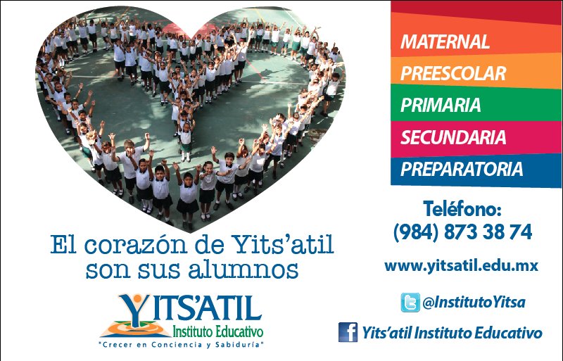 InstitutoYitsa's tweet photo. #Inscripciones #Preescolar #Primaria #Secundaria #Preparatoria @socialesplaya #Bilingüe @SerPlayaNews @RADIOELPLAYENSE @Shantihgurubani https://t.co/GbD9F1OZKn