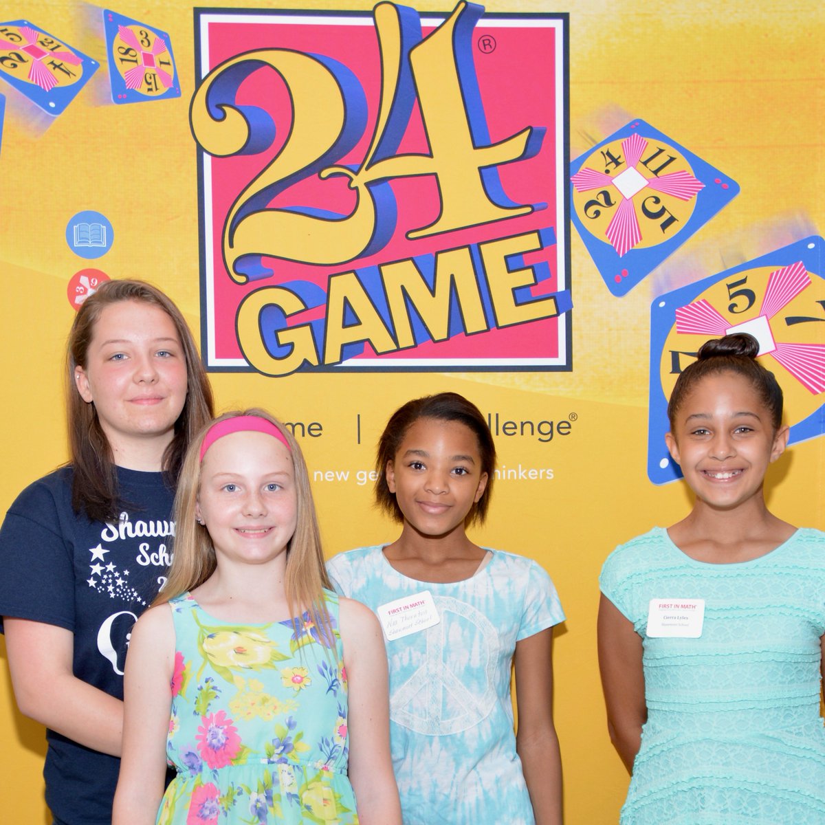 24game's tweet photo. Hi ladies! 👋👋👍😎 #24game #24challenge #firstinmath #mathletes #math #factfluency #girlslovemathtoo https://t.co/625uJjD8ax