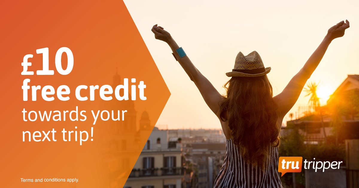 TruTripper's tweet image. Simply enter your email to get £10 towards your next hotel or flight booking! 👉 goo.gl/oKXsjz

#TTOT #TravelChat #Giveaway