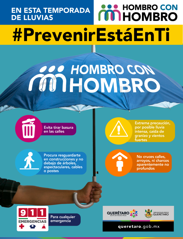 gobqro's tweet photo. En esta temporada de #Lluvia evita tirar basura en las calles. @SEDESOQueretaro #PrevenirEstáEnTi #Querétaro https://t.co/f01Or9qhW3