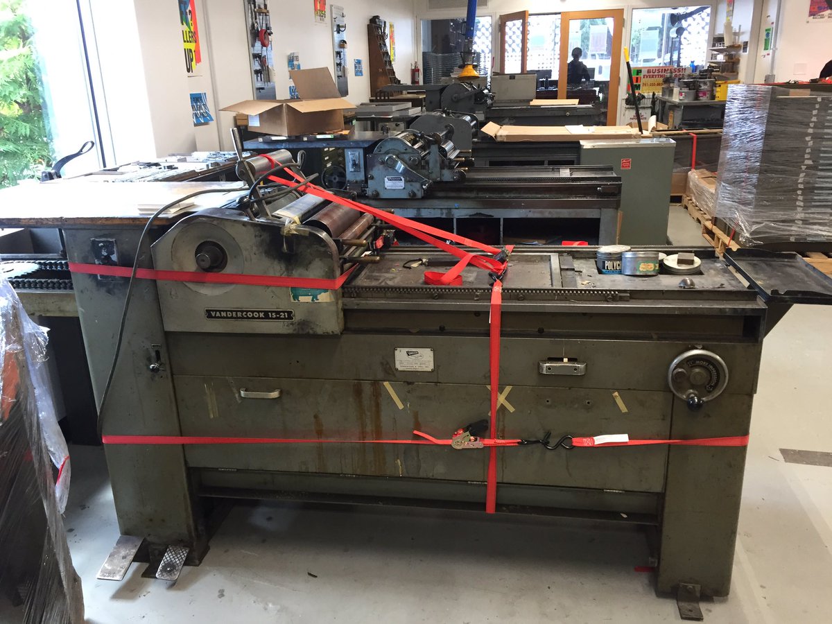 Oh hello new friend! #vandercook1521