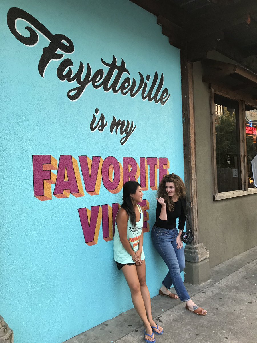 My Favoriteville (@myfavoriteville) on Twitter photo Great photo shoot in front of our @SleetCityWoman mural! Buy our stuff <a href="/smokeandbarrel/">Smoke & Barrel</a> & @ABBCBeer! #favoriteville #NWark <a href="/ExpFayetteville/">Fayetteville, AR</a> Great photo shoot in front of our @SleetCityWoman mural! Buy our stuff <a href="/smokeandbarrel/">Smoke & Barrel</a> & @ABBCBeer! #favoriteville #NWark <a href="/ExpFayetteville/">Fayetteville, AR</a>
