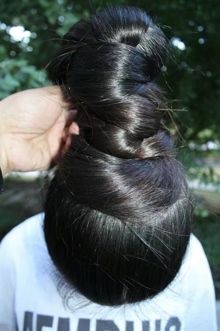 髪鬼魅hair Fetish On Twitter Longhair Braid Hairbun Ponytail