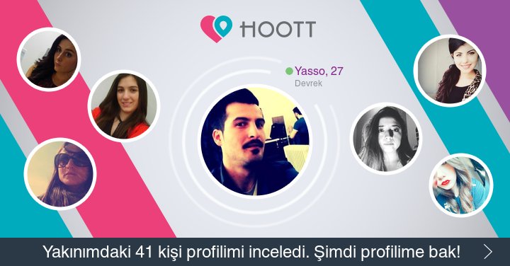 #HOOTTapp Çevrendeki yeni kişilerle tanış ve sohbet et! HOOTT ile Eğlen! goo.gl/jPUaB0
