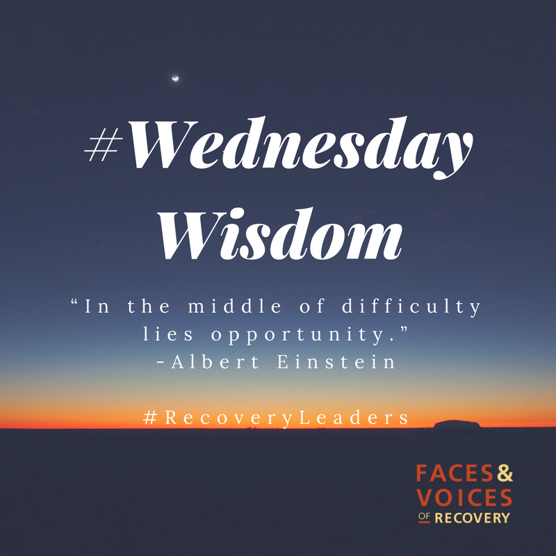 FACESandVOICES's tweet photo. #WednesdayWisdom #RecoveryLeaders https://t.co/L63pz0rvLe