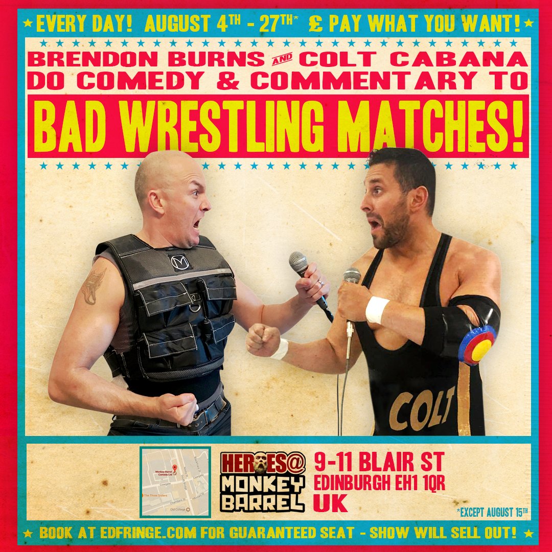 ColtCabana's tweet photo. You're gonna wanna come to the @BarrelComedy tonite at 10.20pm.
The RETURN of Jesse Ventura
#EdFringe #EdFringe17 #edfringe2017 https://t.co/Tv2yOj7bMx