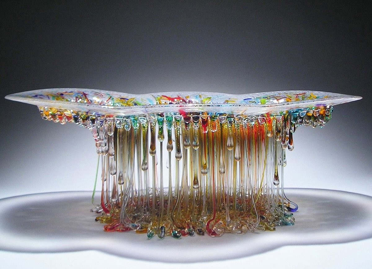 thisiscolossal's tweet photo. Dripping Glass Fusion “Jellyfish” Sculptures by Daniela Forti https://t.co/qX3oPgHenU https://t.co/QXxD2tEH3Z