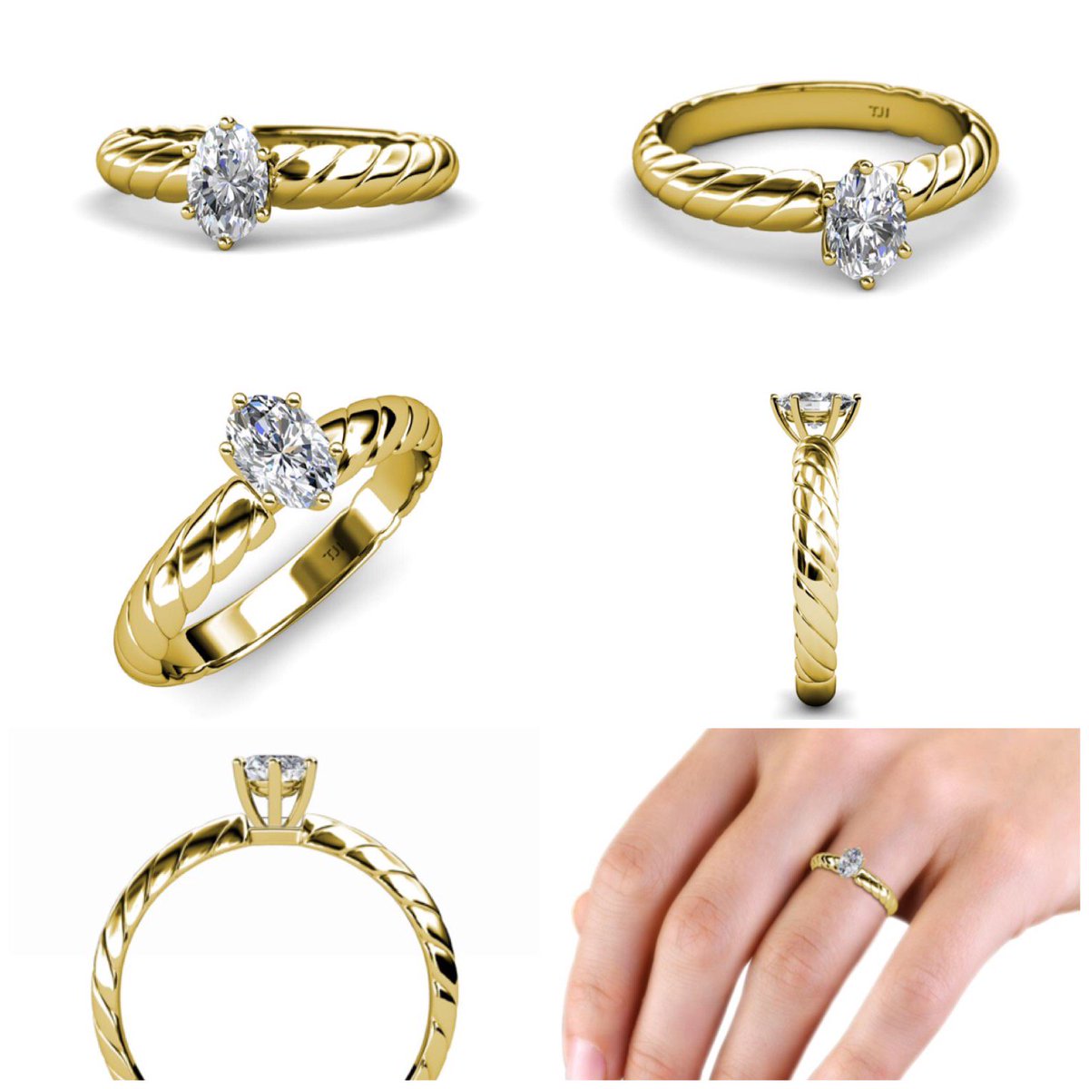 TriJewels's tweet image. Confidently declare your #love with this #TriJewels #Diamond #Solitaire #Engagement #Ringhttp://ow.ly/nYG430egXex
#twisted #rope #oval #gift