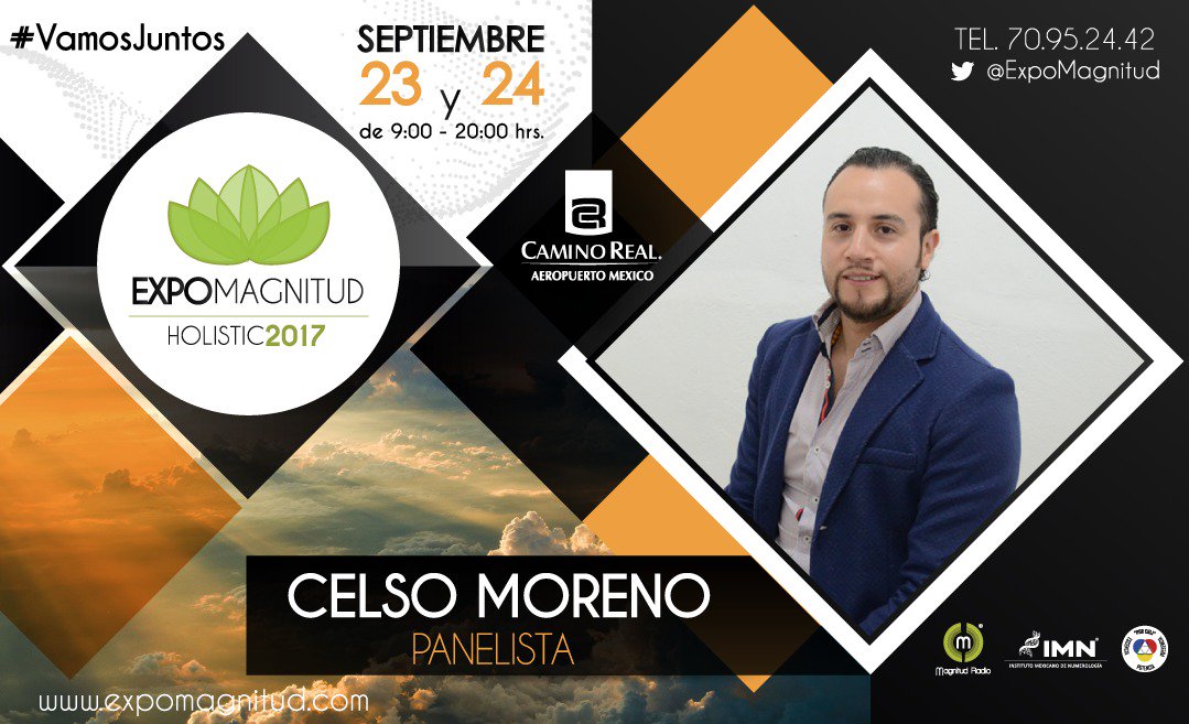 ExpoMagnitud's tweet photo. #ExpoMagnitud Holistic 2017 #VamosJuntos. Presentamos al Panelista Celso Moreno. ¡Compra ya tus boletos! En https://t.co/V5eYyrr1Cq https://t.co/WkeLUX4LjX