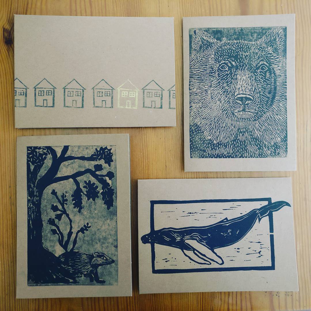 Gorgeous cards by littleprintworks many more of her beautiful prints in store and more on the way! #supportlocal #moseley #kingsheath
