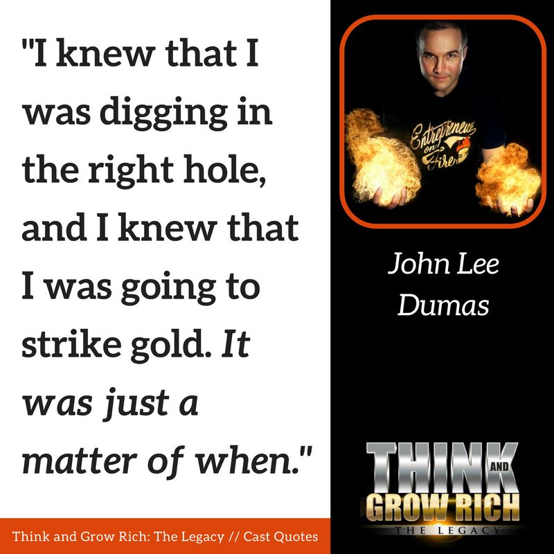 TGRmovie's tweet photo. We are excited to have @johnleedumas as a part of the film! #ThinkCast #ThinkAndGrowRich #ThinkTheLegacy #NapoleonHill #quote #movie #onset https://t.co/CeTSAzxkB1
