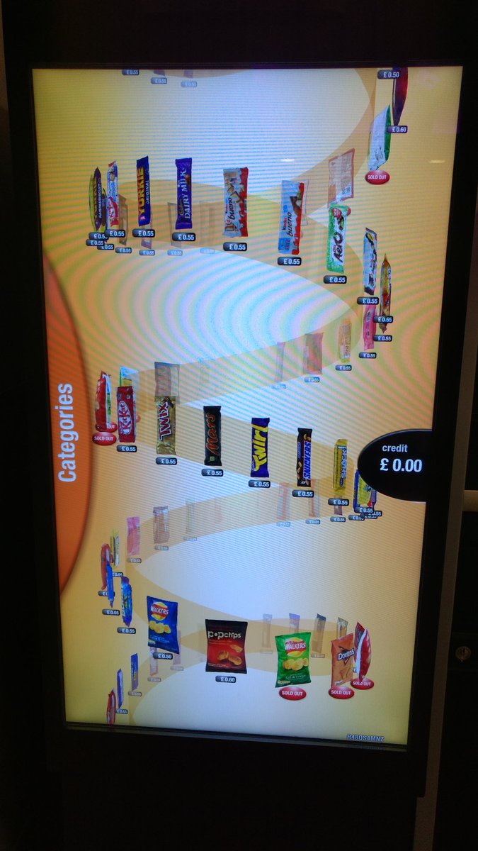 PodRED's tweet image. This touchscreen vending machine has an awful UI...

#terribleUI #whatweretheythinking