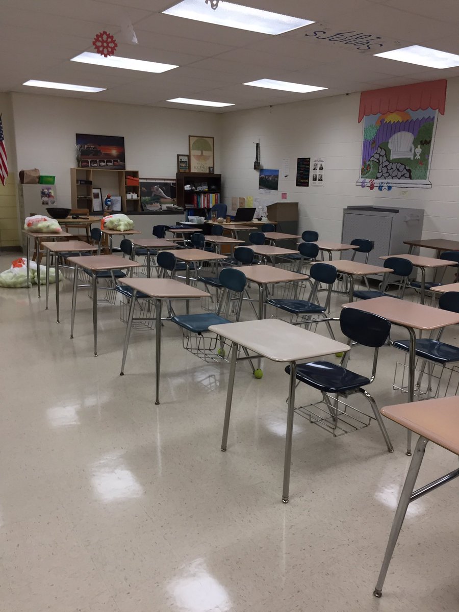 mr_dupler's tweet photo. One more week and these desks will be filled with the class of 2021!
#advisory328 #westisbest https://t.co/0vJtg1VtBH