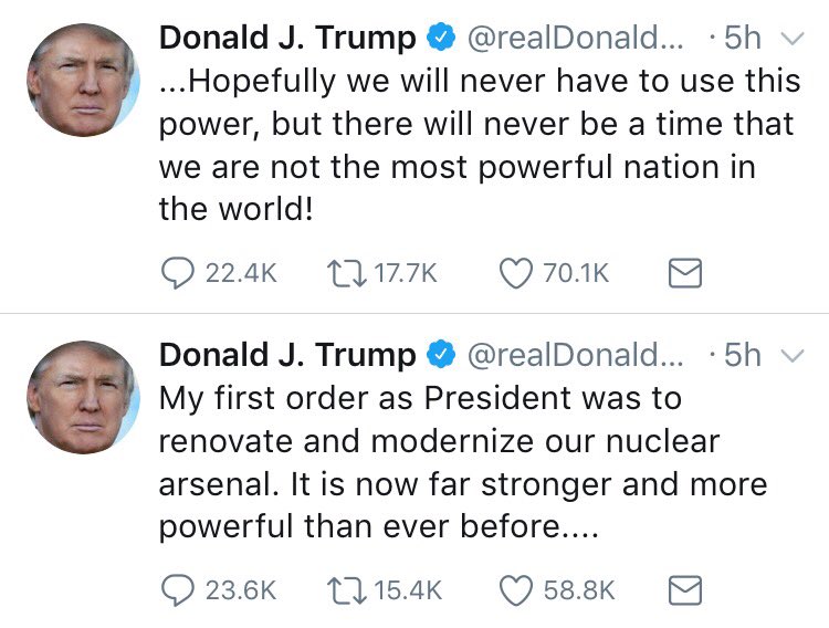 matthires's tweet photo. You KNOW that dropping a nuke is 100% on this motherf***ers bucket list. https://t.co/wr2zyajXQe