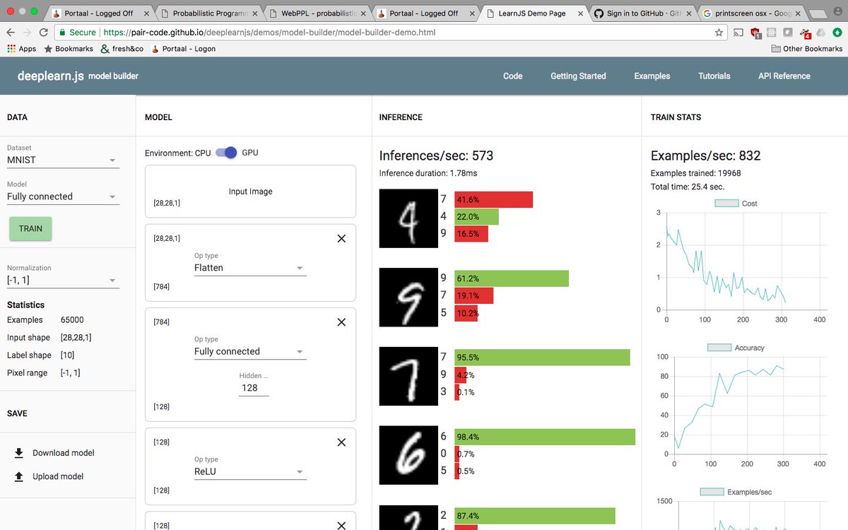 PeterDekkers101's tweet image. Just played with demo of #deeplearnjs, very impressive. You can try it out at pair-code.github.io/deeplearnjs/de…