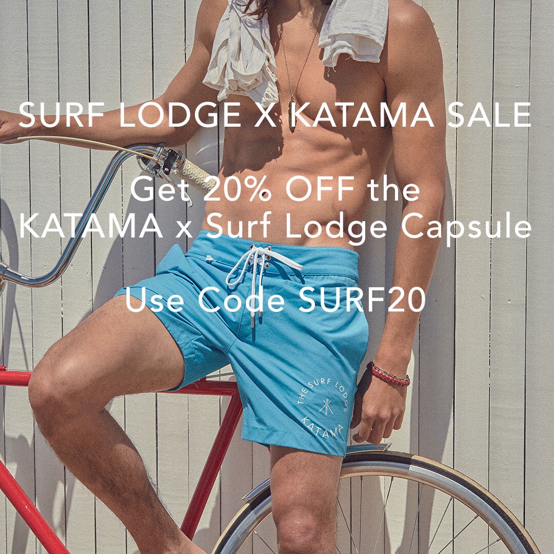 It's our Surf Lodge x KATAMA sale! Enjoy savings with code SURF20 at KATAMASwim.com.
#katamalife #swimwear #swim #ss17