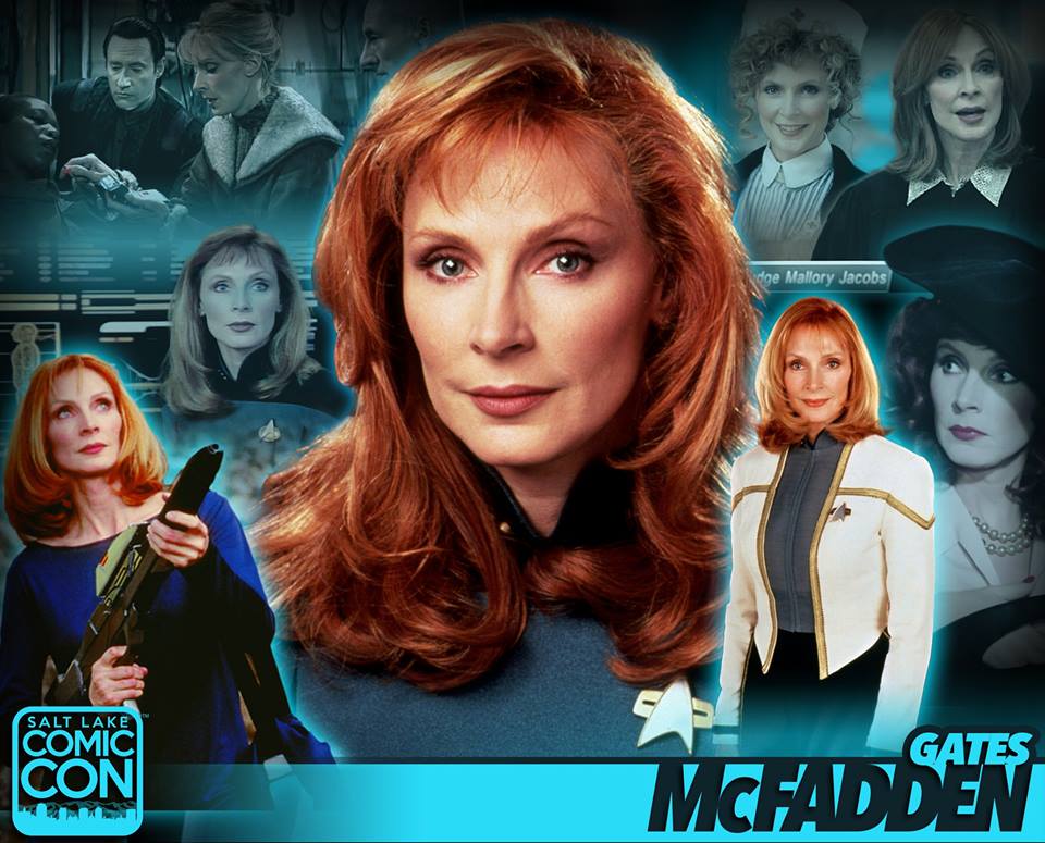 fanxsaltlake's tweet image. Meet Gates McFadden at #SLCC17! Dr. Beverly Crusher in Star Trek: The Next Generation, Labyrinth, and more: bit.ly/2wIXhjs #utah