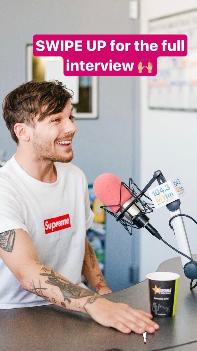 LouisTArgentina's tweet photo. 📷|9/8: Louis en la historia de instagram de la radio @1043MYfm en LA. https://t.co/lsvxhhwVyq