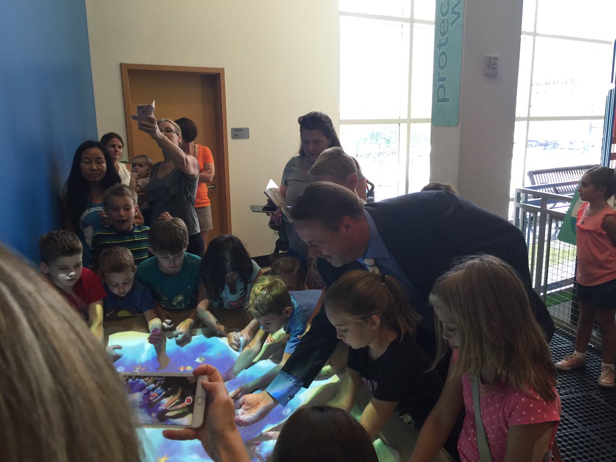 TampaBayWater's tweet image. Proud to support #water education with the @GlazerMuseum #grandopening of the Ocean Sandbox exhibit!