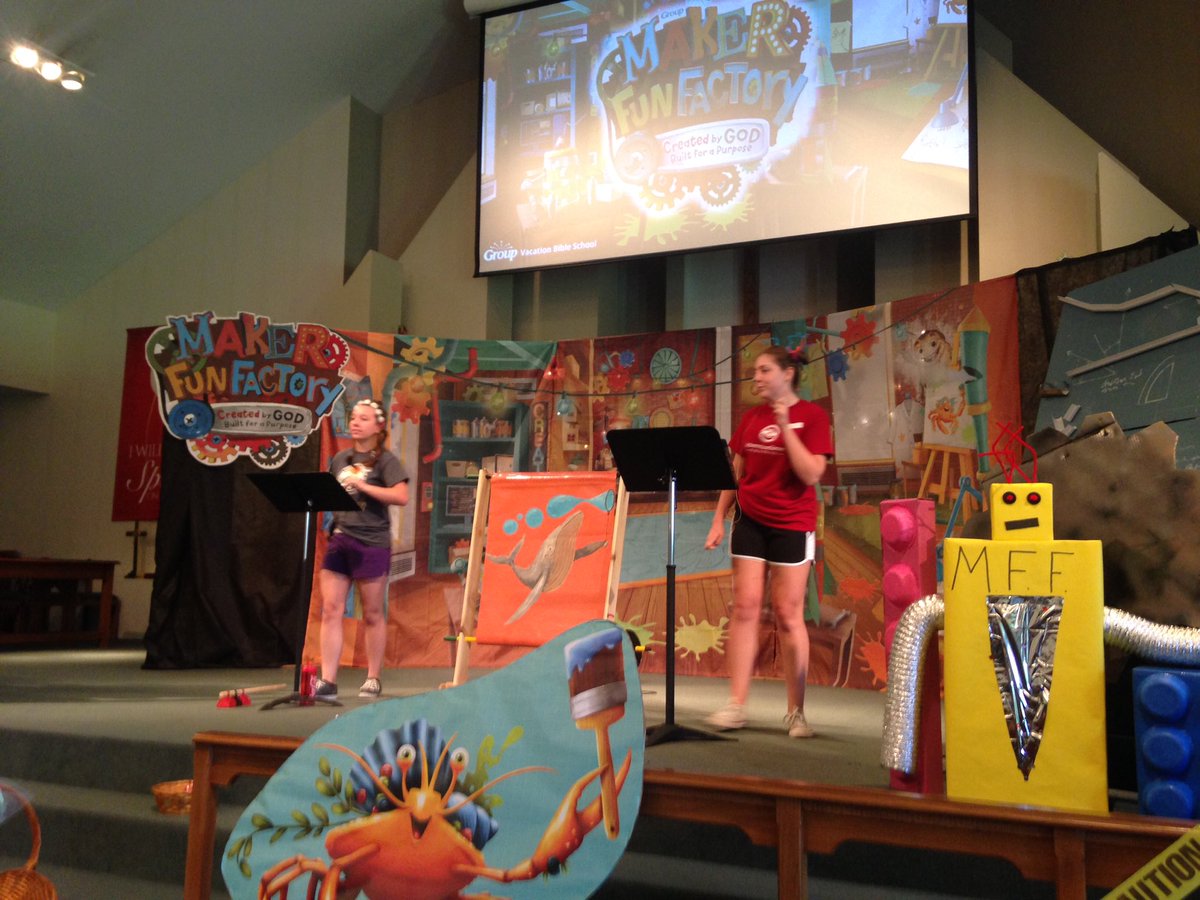trinityyouthmh's tweet photo. We love seeing our students lead at VBS this week. #vbs #trinityyouthserves #makerfunfactory https://t.co/08UhviEd4E