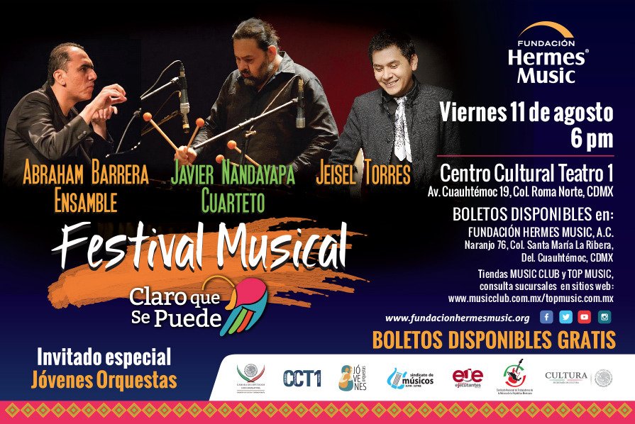 Invito a todos con mucho cariño, viernes 11 de agosto, 6:00 pm, Centro Cultural Teatro 1, 'Festival Claro que se puede'