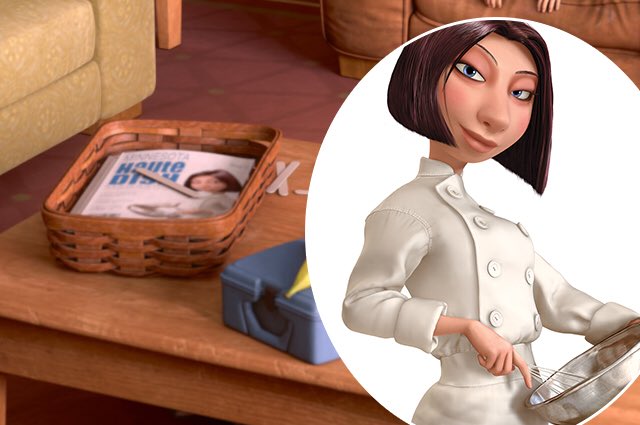17. Colette from Ratatouille appears on a magazine cover in Inside Out! 