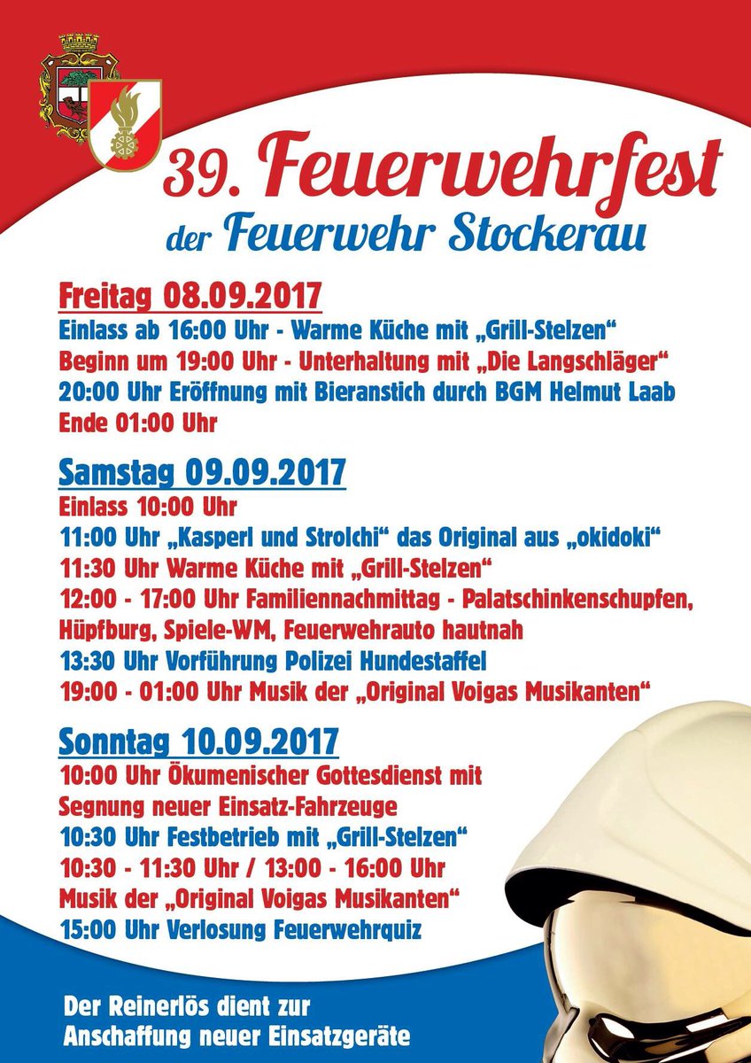 dermikemeier's tweet photo. 🚨🚒hört hört🚒🚨
#ffsevent is coming to town.
Fest der #Feuerwehr #Stockerau 8.- 10.9.
Erscheinen Sie, sonst weinen Sie.
Danke für viele RT 😇 https://t.co/V9N08SCb4d