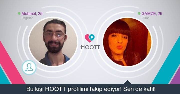 #HOOTTapp HOOTT süper! Takipçilerime gözat hemen. HOOTT ile eğlen! goo.gl/jPUaB0