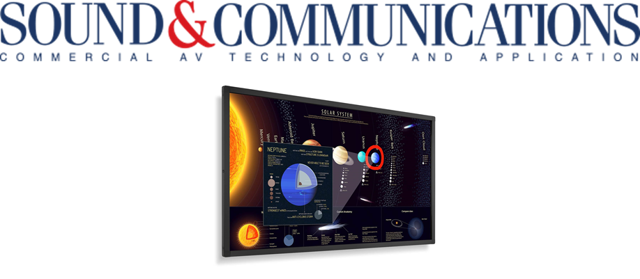 SharpBusinessUS's tweet photo. Check out the Product Spotlight in @SoundandComm as #NEC’s 65” E651-T touchscreen is featured! #DisplayNote #IRTouch https://t.co/P293Eieqbv https://t.co/ySDYxsIVSA