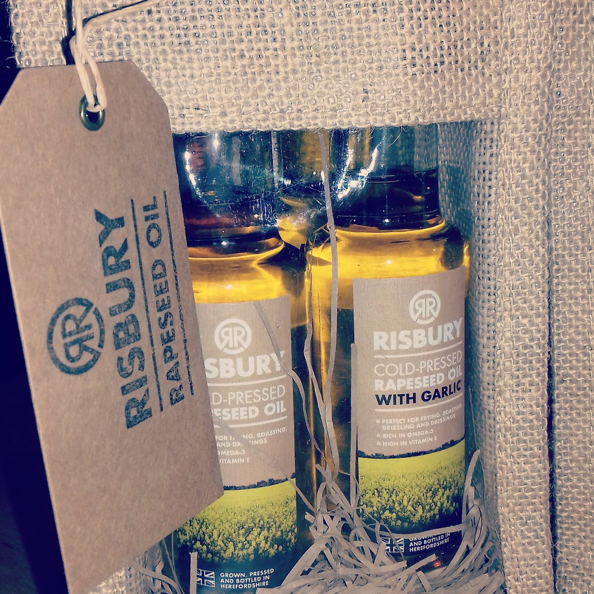 risburyrapeseed's tweet photo. These new gift sets! Available from https://t.co/KiJ7l550Ug #rapeseedoil #addflavour https://t.co/QmTTwgtmsN