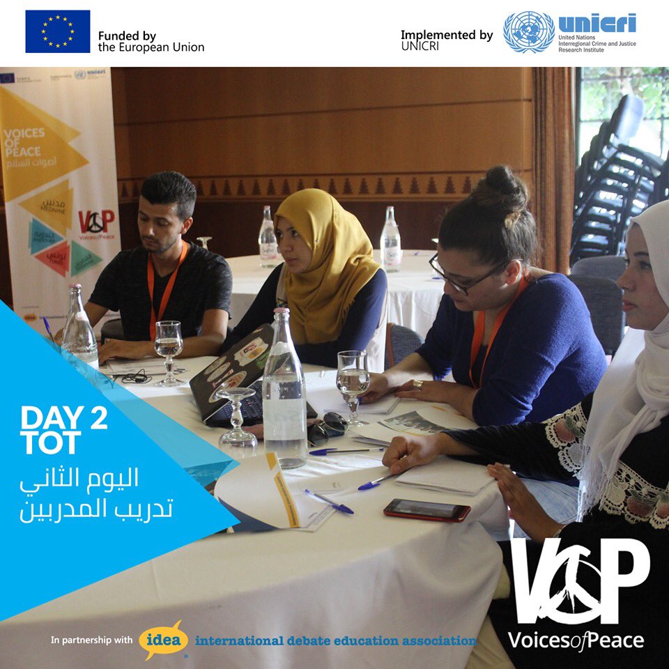 IDEAMENA's tweet photo. It's day two in Voices of Peace's Training of Trainers! #IDEAMENA #VOP #TOT #DEBATE https://t.co/KWCq37qT6j